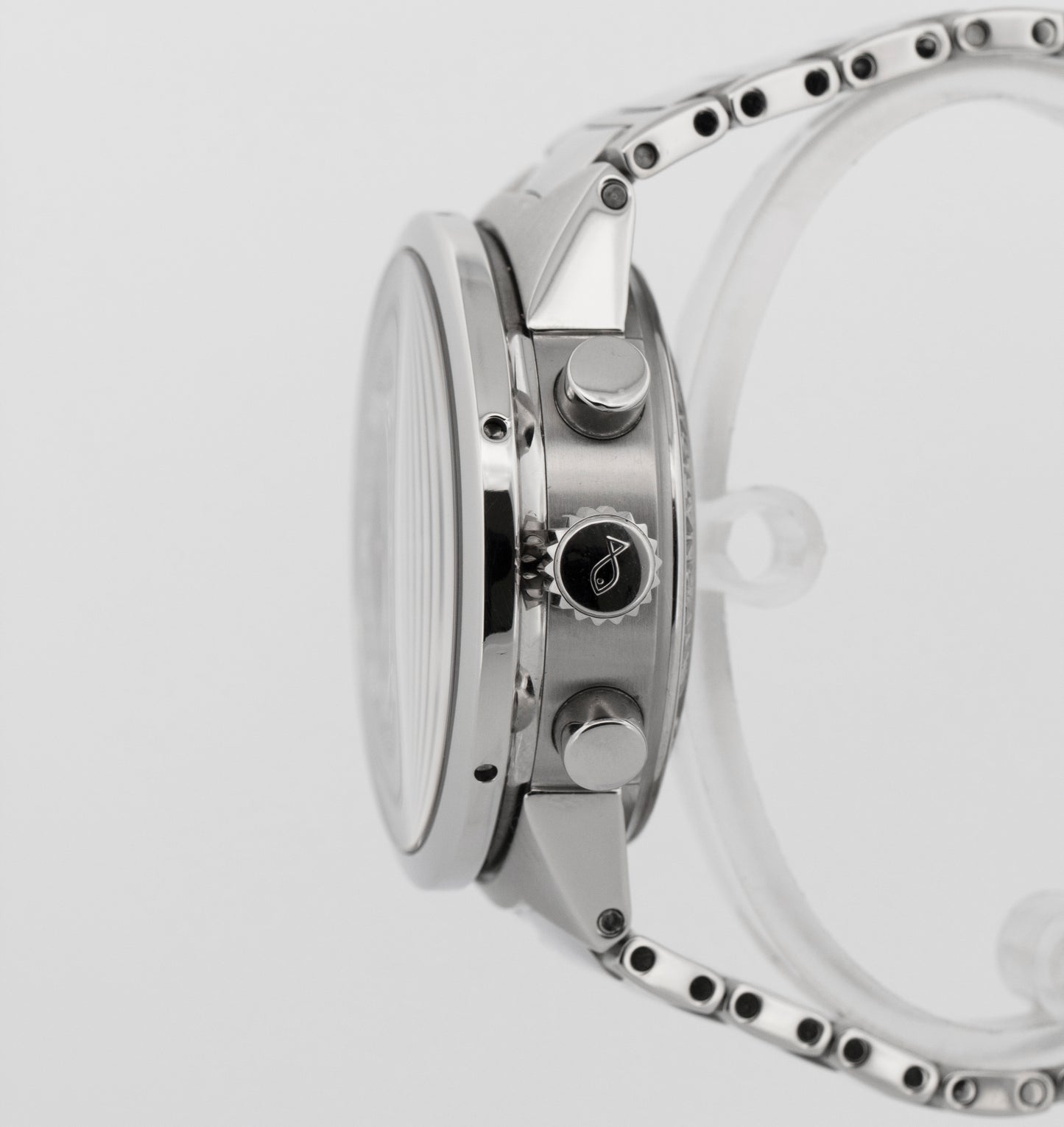 IWC GST Rattapante Split Second Chronograph 43mm Silver Automatic Watch IW371508