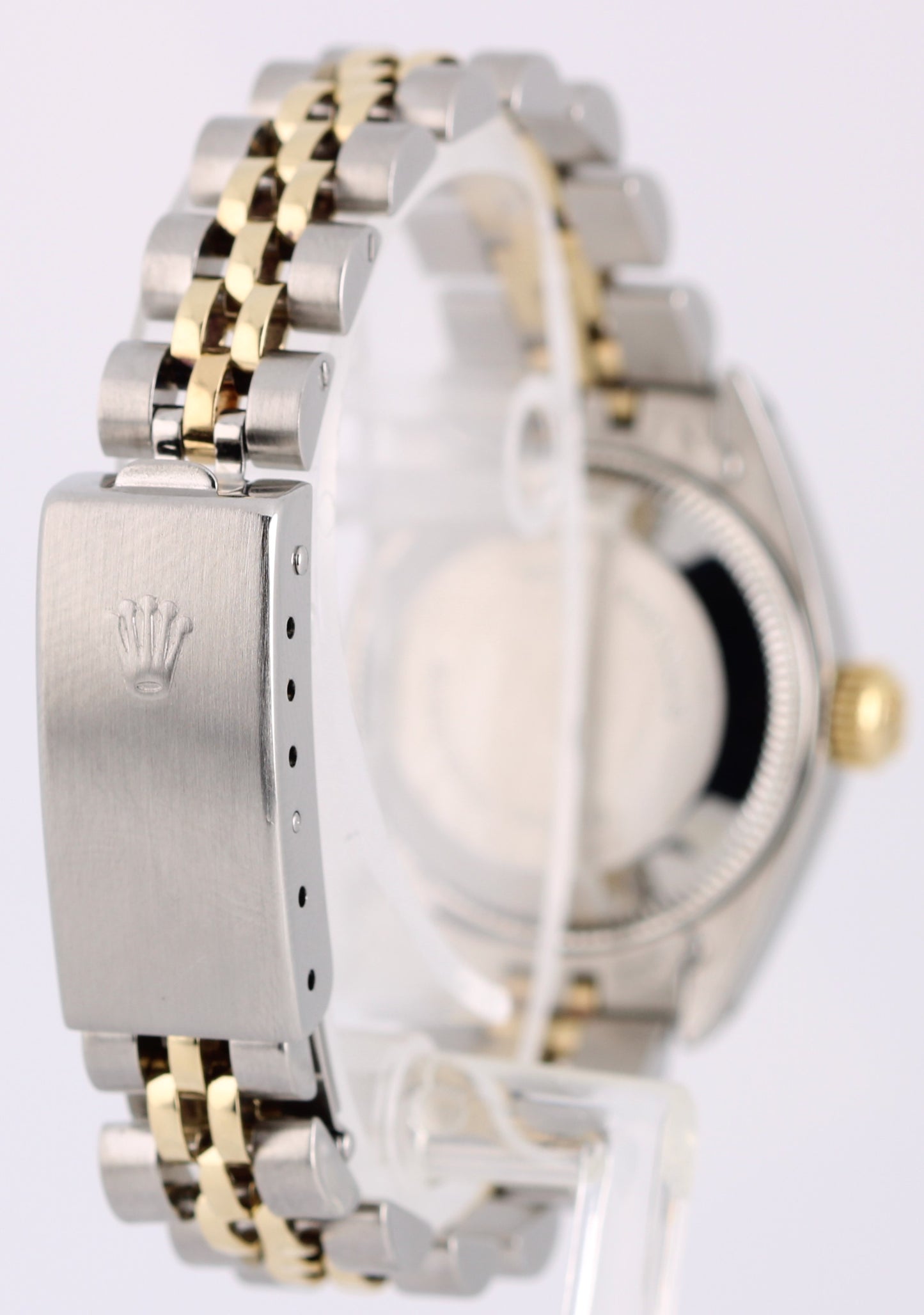 VINTAGE Rolex Oyster Perpetual Date Two-Tone 18k Gold Champagne 26mm 6917 Watch