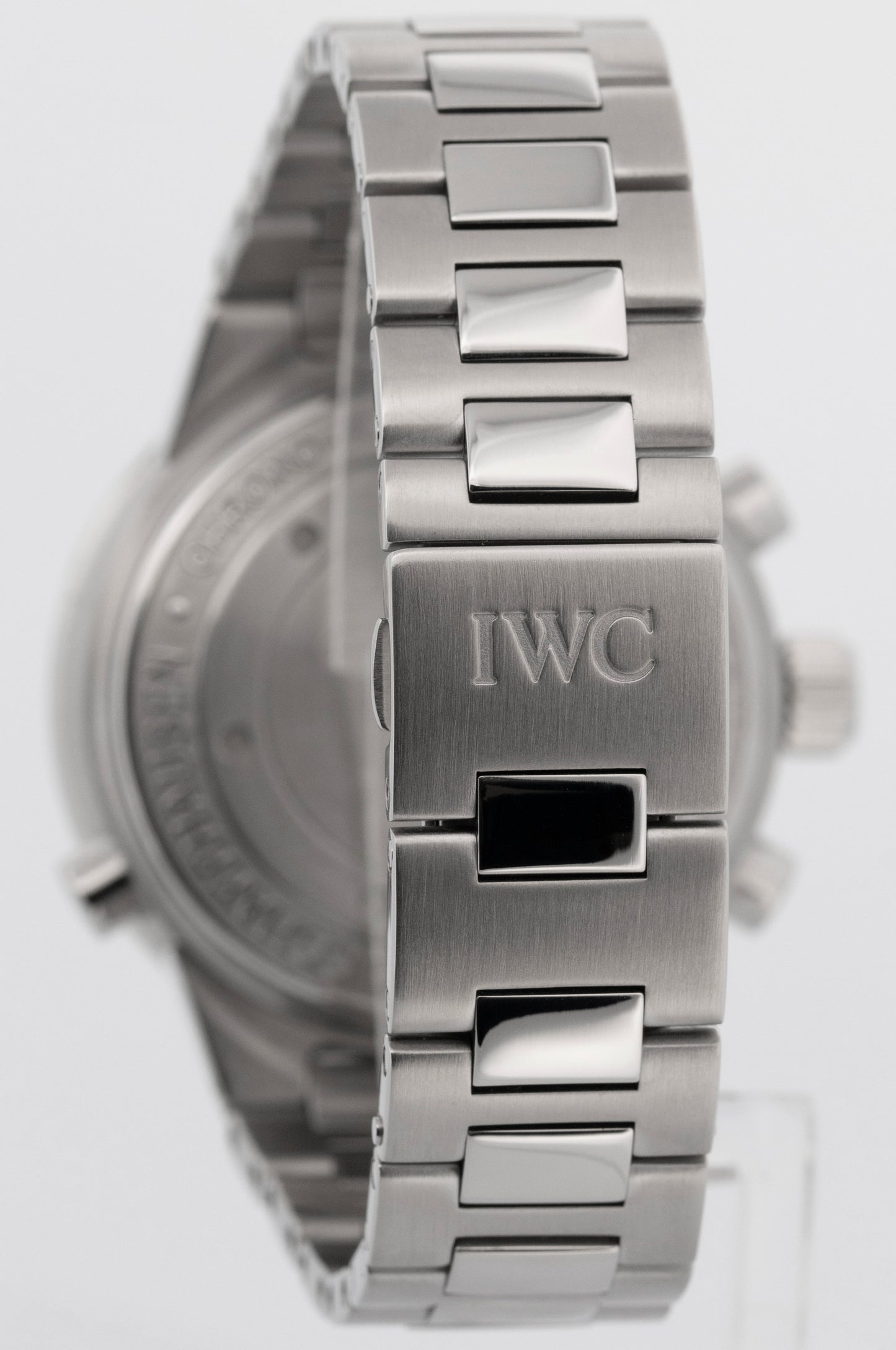 IWC GST Rattapante Split Second Chronograph 43mm Silver Automatic Watch IW371508