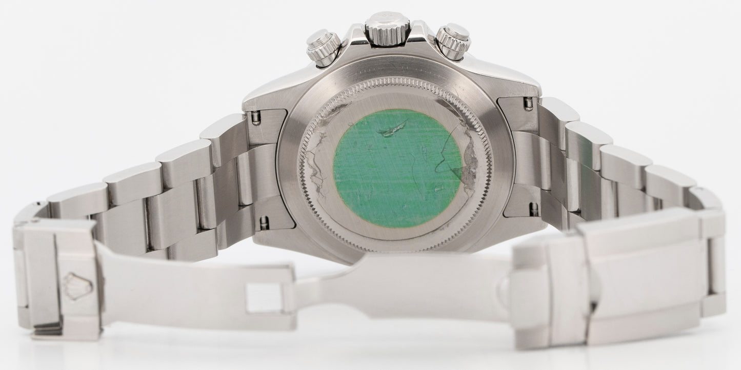 2002 PAPERS Rolex Daytona Cosmograph PANNA CREAM WHITE 40mm 116520 BOX