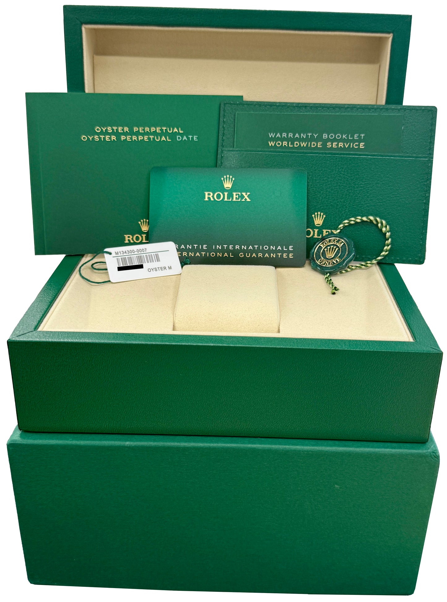 FEB 2026 PAPERS Rolex Oyster Perpetual 41 BEIGE DIAL Steel 41mm 134300 Watch BOX