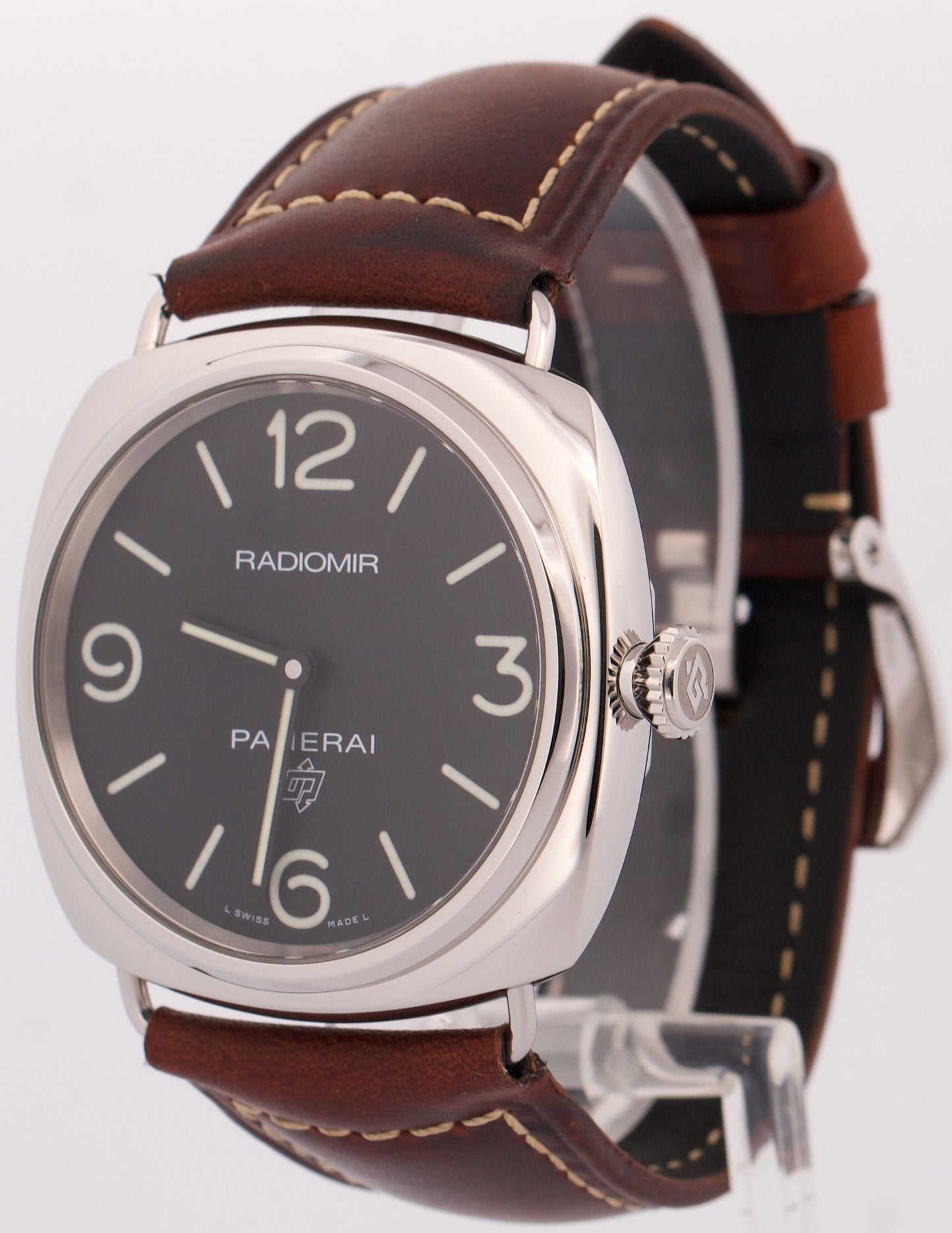 2023 PAPERS Panerai Radiomir Base PAM00753 Steel Leather 45mm PAM753 Watch BOX