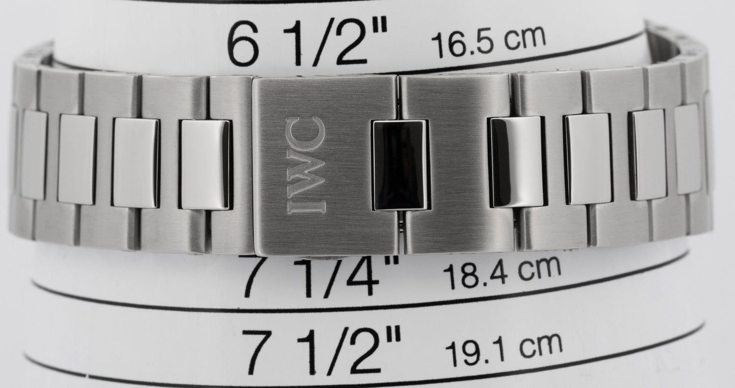 IWC GST Rattapante Split Second Chronograph 43mm Silver Automatic Watch IW371508