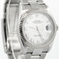 Rolex DateJust 36 WHITE ROMAN 18K Gold Stainless Fluted OYSTER 126234 36mm Watch