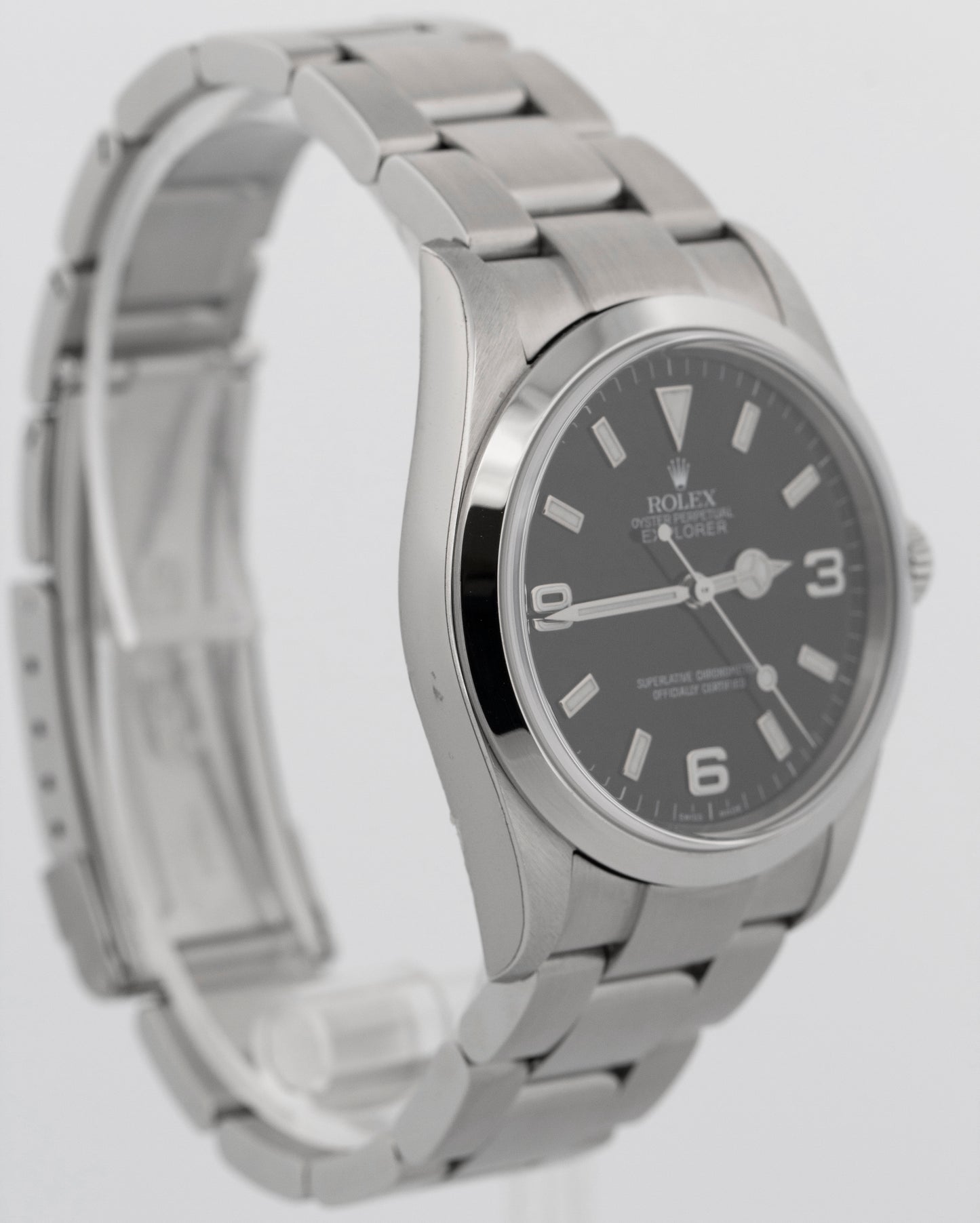 Rolex Explorer I Black 36mm 3-6-9 Stainless Steel Automatic Oyster Watch 114270