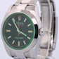 2023 PAPERS Rolex Milgauss BLACK Green Crystal 40mm Stainless 116400 GV BOX