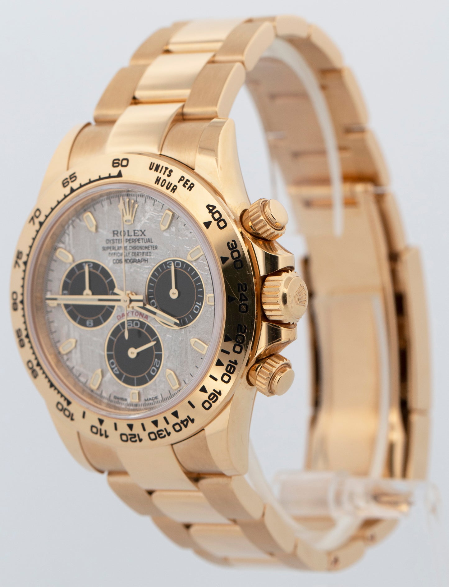2021 PAPERS Rolex Daytona Cosmograph METEORITE 18K Yellow Gold 40mm 116508 BOX