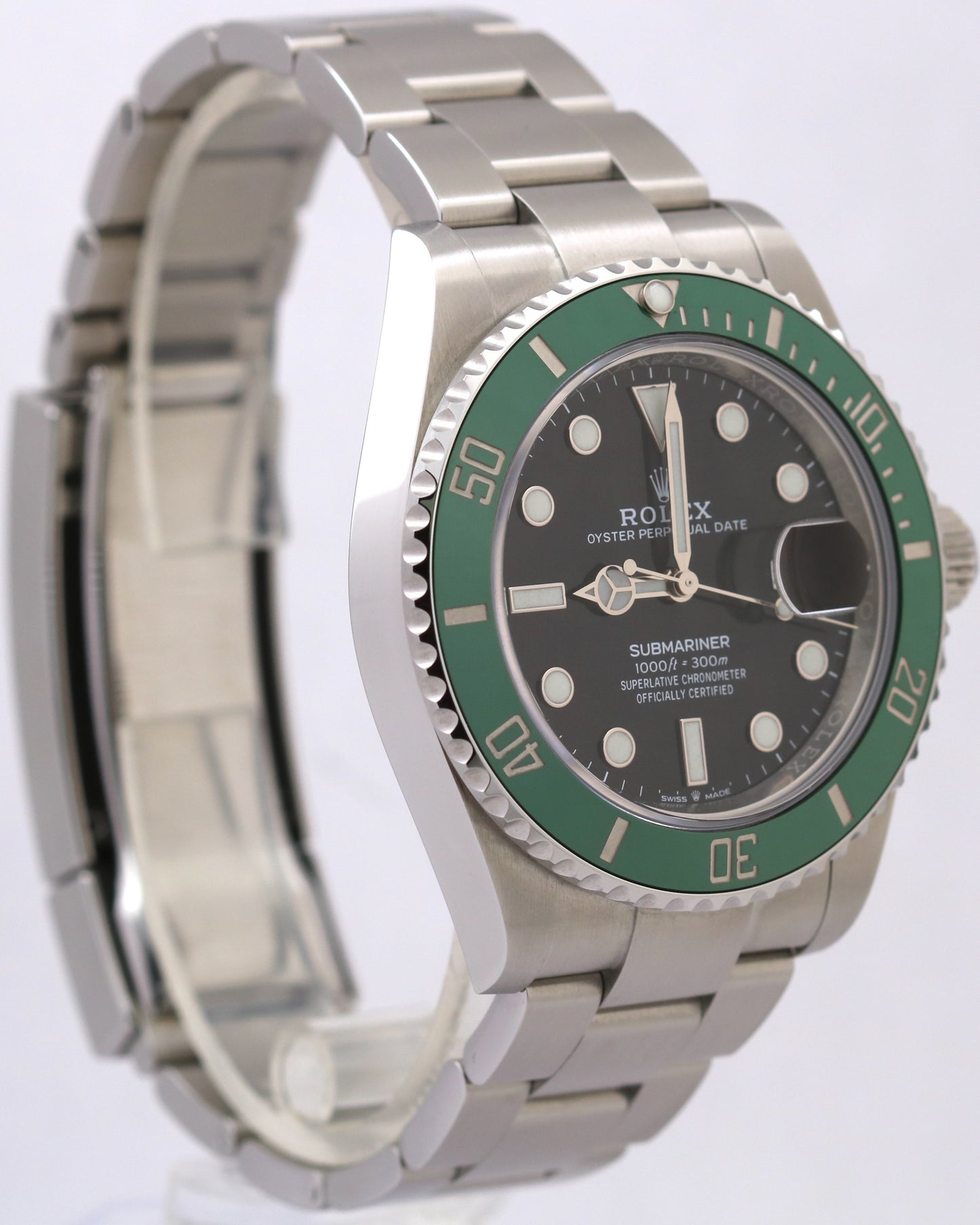 MINT 2024 PAPERS Rolex Submariner 41 Date GREEN KERMIT Steel 41mm 126610 LV BOX