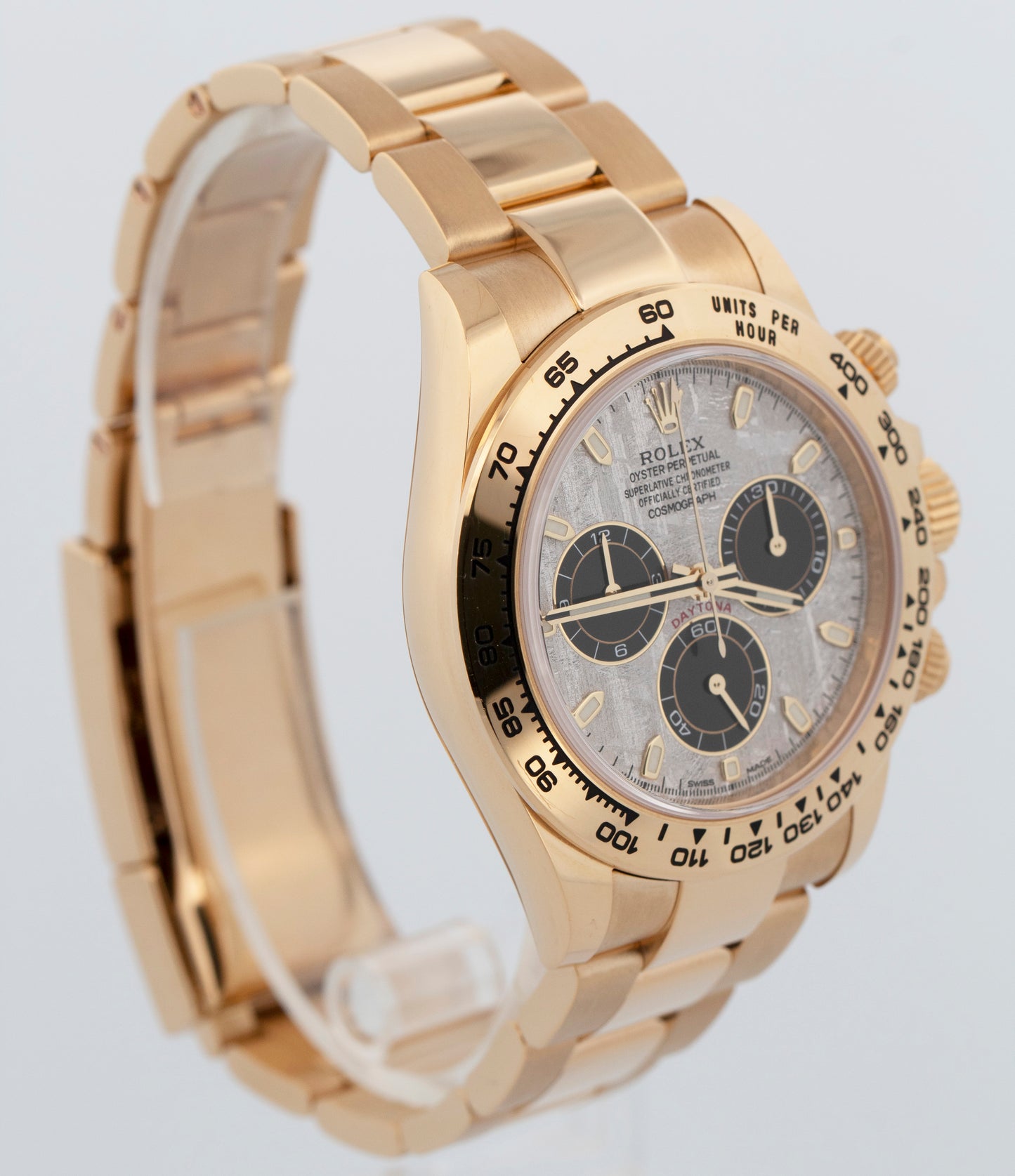 2021 PAPERS Rolex Daytona Cosmograph METEORITE 18K Yellow Gold 40mm 116508 BOX