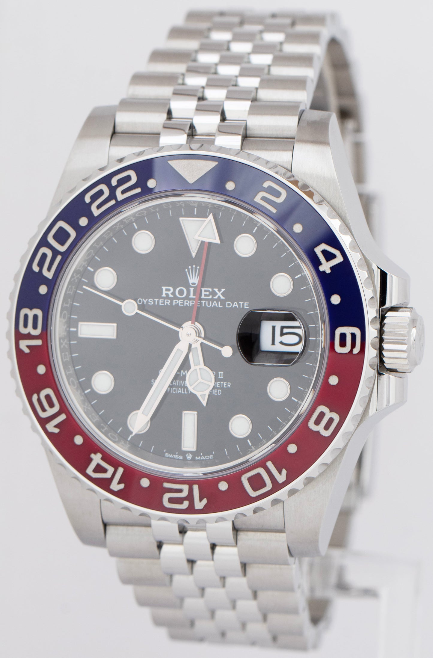 Rolex GMT-Master II 126710 BLRO PAPERS Stainless Jubilee PEPSI 40mm Watch B+P