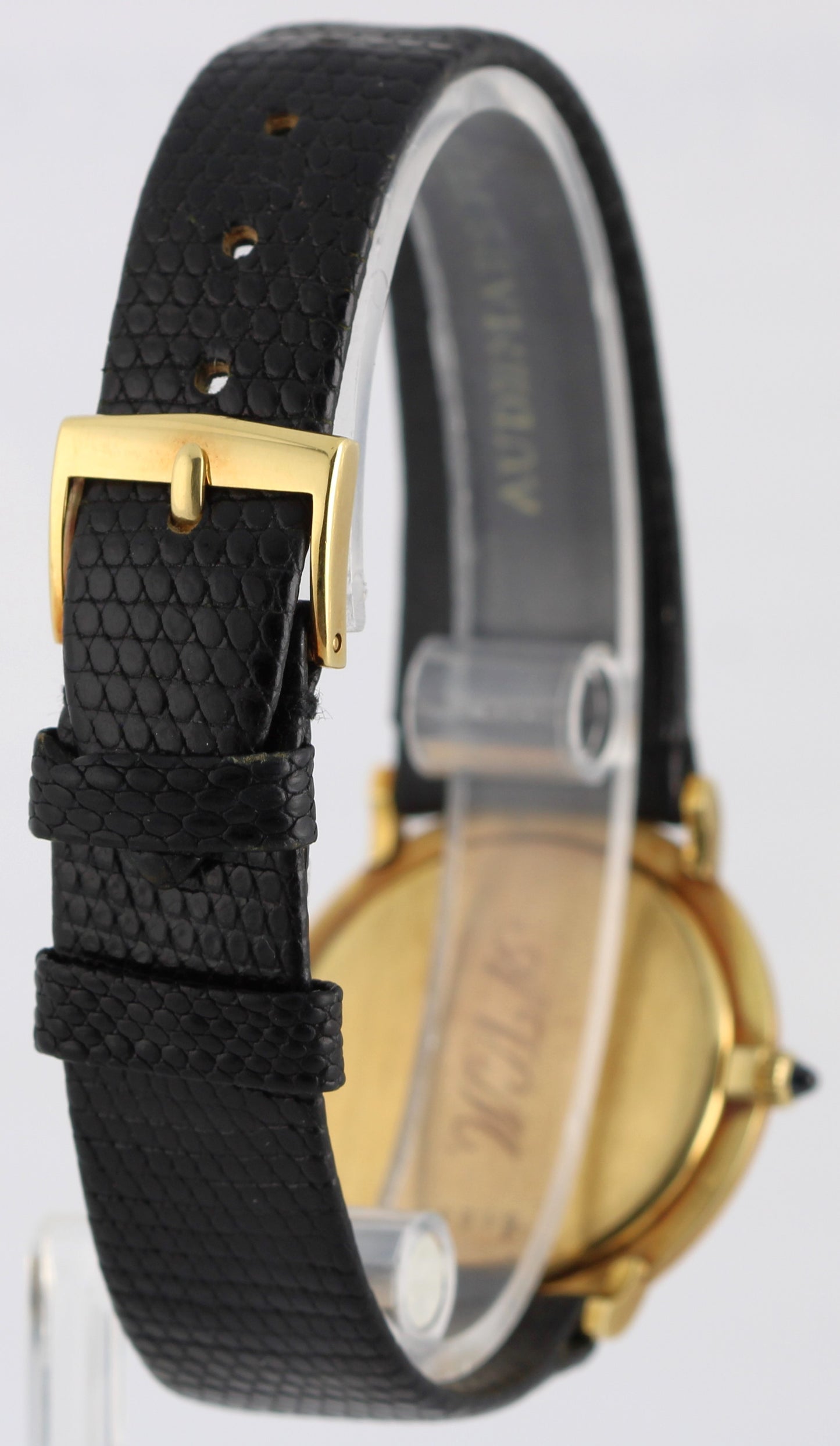 VINTAGE Audemars Piguet Tiffany & Co 18k Yellow Gold 31.5mm Leather Watch