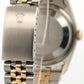 Rolex DateJust 36mm BLUE DIAMOND VIGNETTE Two-Tone 18K Gold Steel JUBILEE 16233