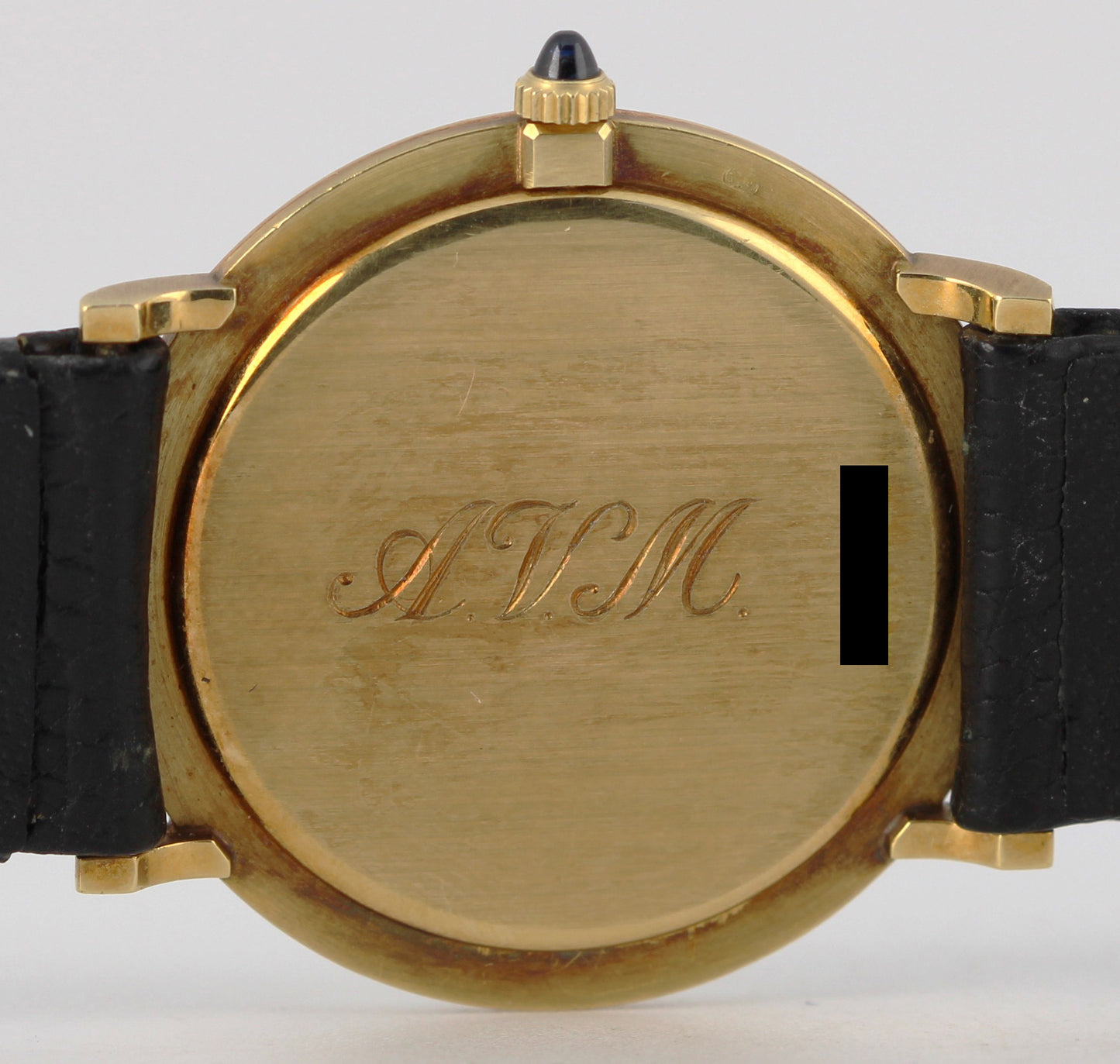 VINTAGE Audemars Piguet Tiffany & Co 18k Yellow Gold 31.5mm Leather Watch