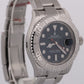 NOS STICKERED 2013 PAPERS Rolex Yacht-Master BLUE Platinum Steel 40mm 116622 BOX