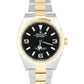 2021 NEW CARD Rolex Explorer I Black Two-Tone Gold Steel 36mm 124273 Watch B+P