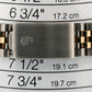 Rolex DateJust 36mm BLUE DIAMOND VIGNETTE Two-Tone 18K Gold Steel JUBILEE 16233