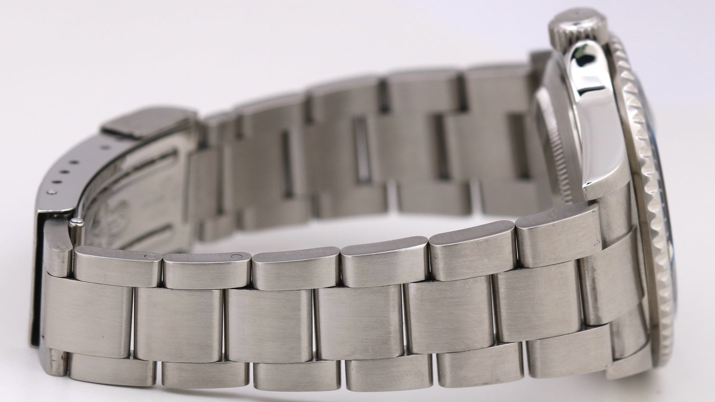 Rolex Submariner Date  Stainless Steel NO-HOLES Black 40mm 16610T Watch