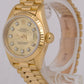 Ladies Rolex DateJust President 26mm CHAMPAGNE DIAMOND 18K Gold 69178 Watch