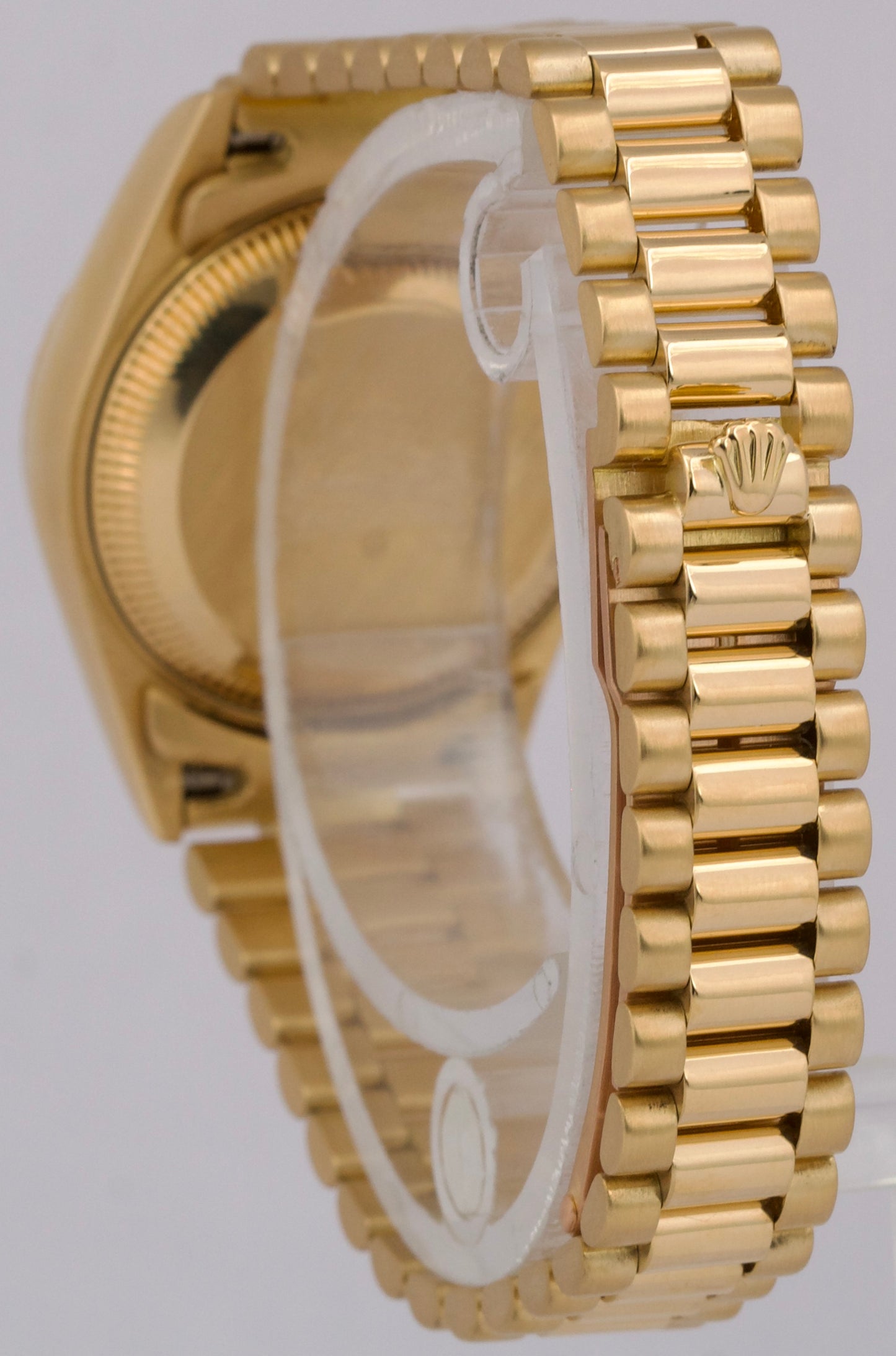 Ladies Rolex DateJust President 26mm CHAMPAGNE DIAMOND 18K Gold 69178 Watch