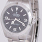 MINT Rolex Explorer I 40mm Black Stainless Steel 3-6-9 Oyster 224270 Watch