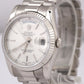 Rolex Day-Date President 36mm SILVER 18K White Gold Fluted Watch 118239