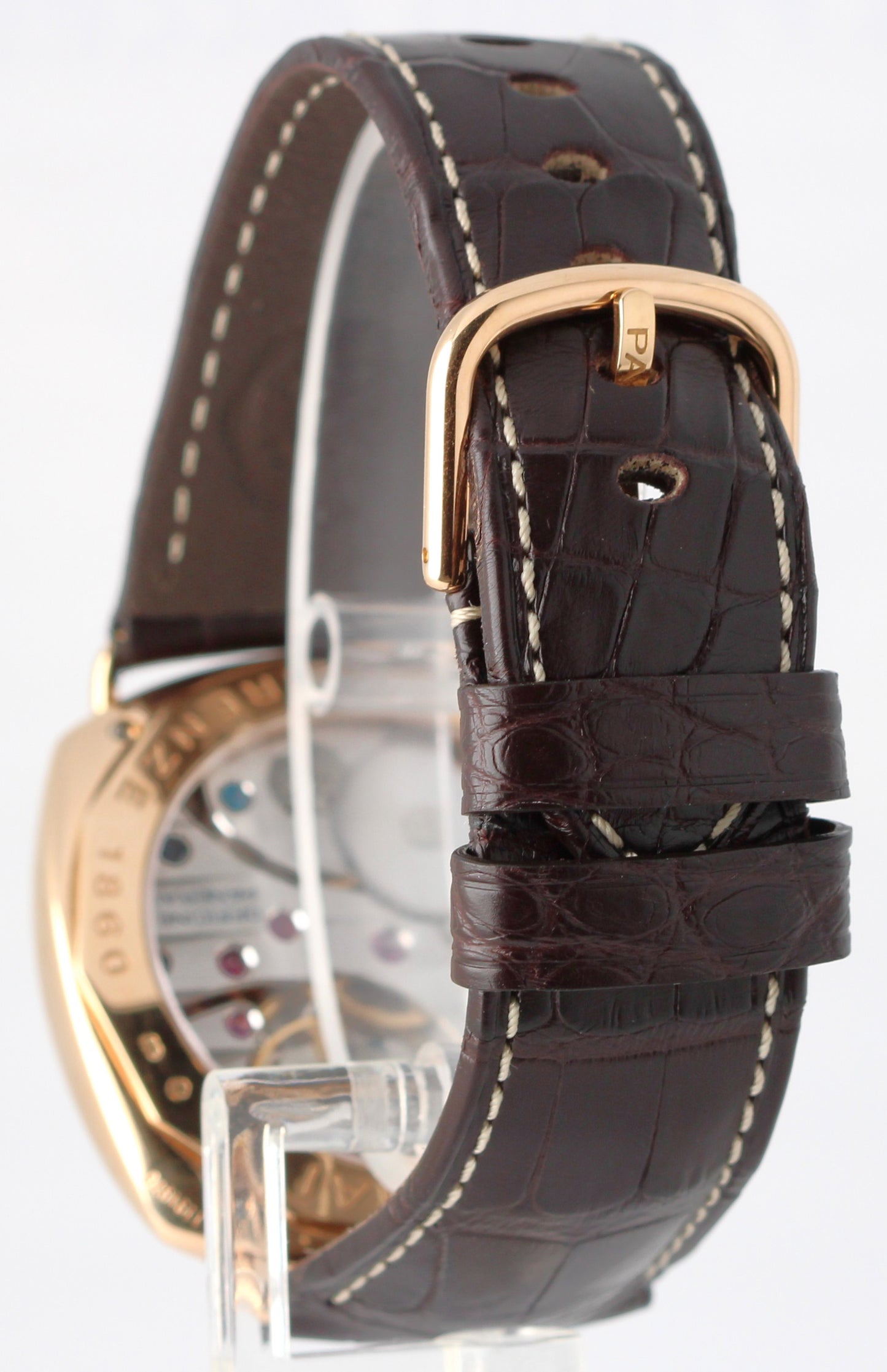 2006 PAPERS Panerai Radiomir 18k Rose Gold Black 45mm PAM00231 Manual Watch BOX