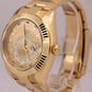 MINT Rolex Sky-Dweller CHAMPAGNE ARABIC 18K Yellow Gold Oyster 42mm 326938 BOX