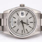 Rolex Day-Date President 36mm SILVER 18K White Gold Fluted Watch 118239