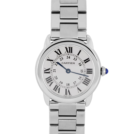 Cartier Ronde Solo Stainless Steel Quartz Silver 29mm 2933 Watch
