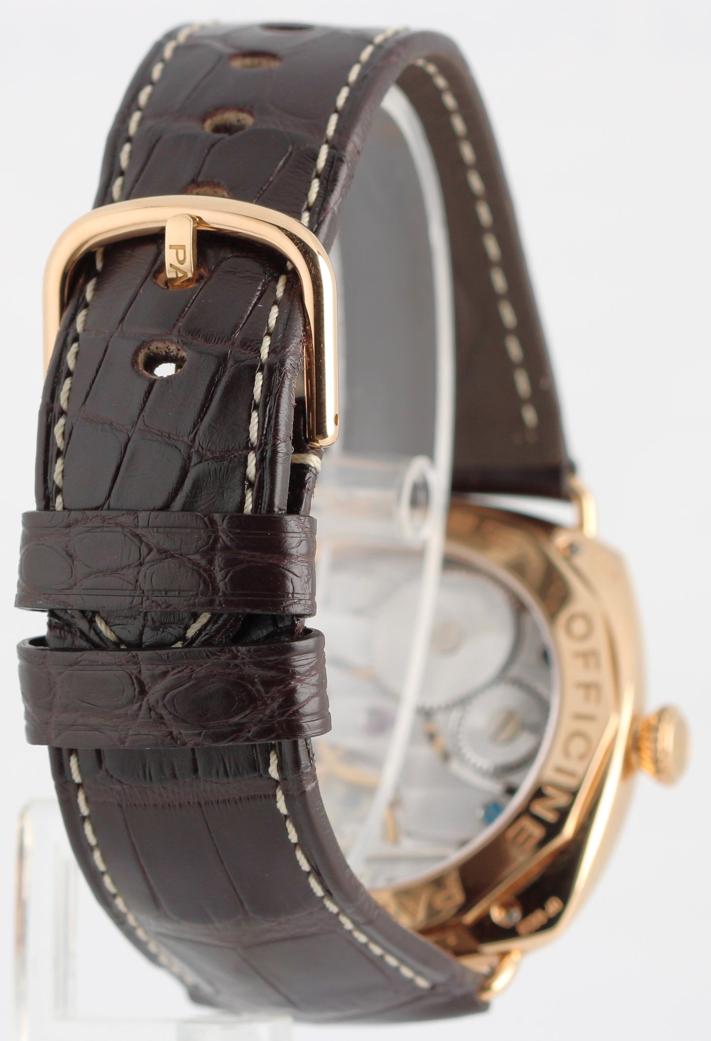 2006 PAPERS Panerai Radiomir 18k Rose Gold Black 45mm PAM00231 Manual Watch BOX