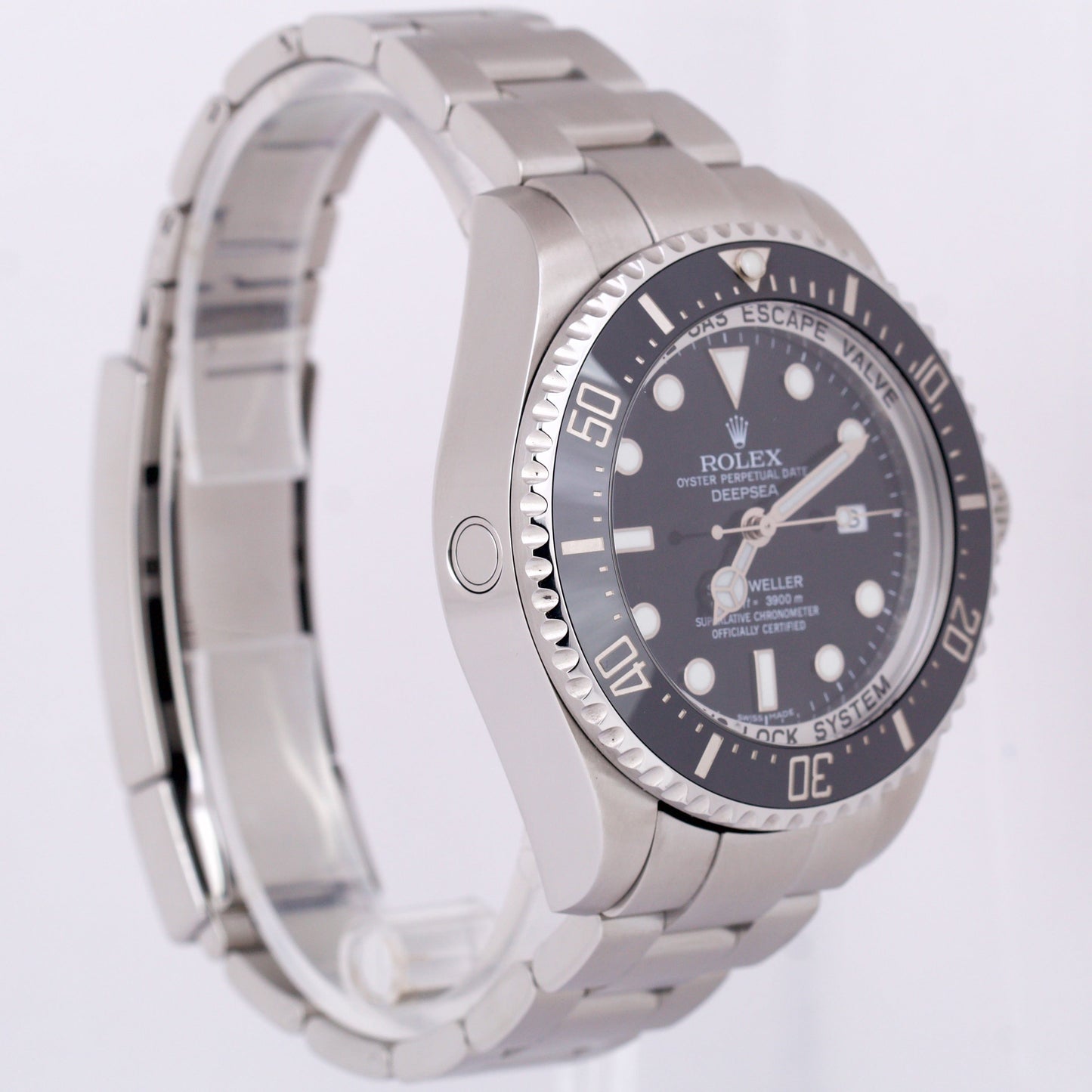 PAPERS Rolex Sea-Dweller Deepsea 44 Black Ceramic Steel Watch 116660 BOX