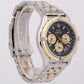 Men's Breitling Cockpit Chrono D30012 Two-Tone Yellow Gold Steel 37mm Date Watch