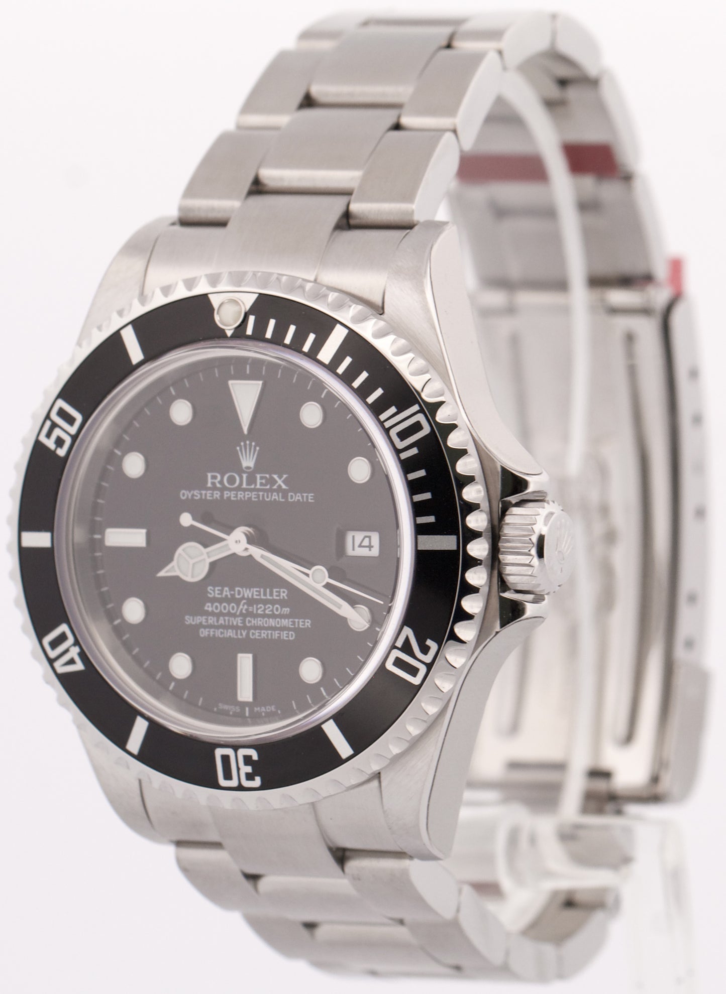 NEW STICKERED Rolex Sea-Dweller 16600 40mm Black Oyster NOS Steel Watch BOX