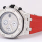 Audemars Piguet Royal Oak Offshore Steel PAVE DIAMOND 42mm 25940SK Rubber Watch