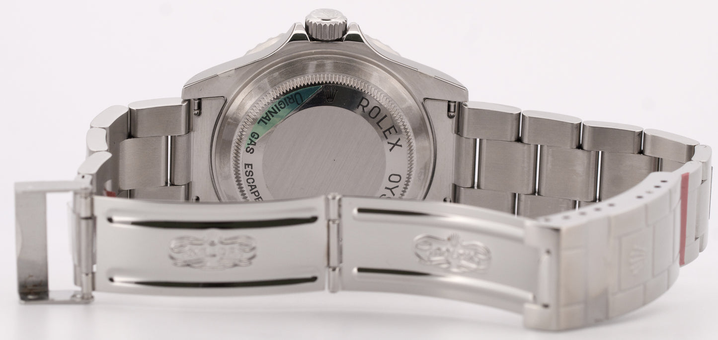 NEW STICKERED Rolex Sea-Dweller 16600 40mm Black Oyster NOS Steel Watch BOX