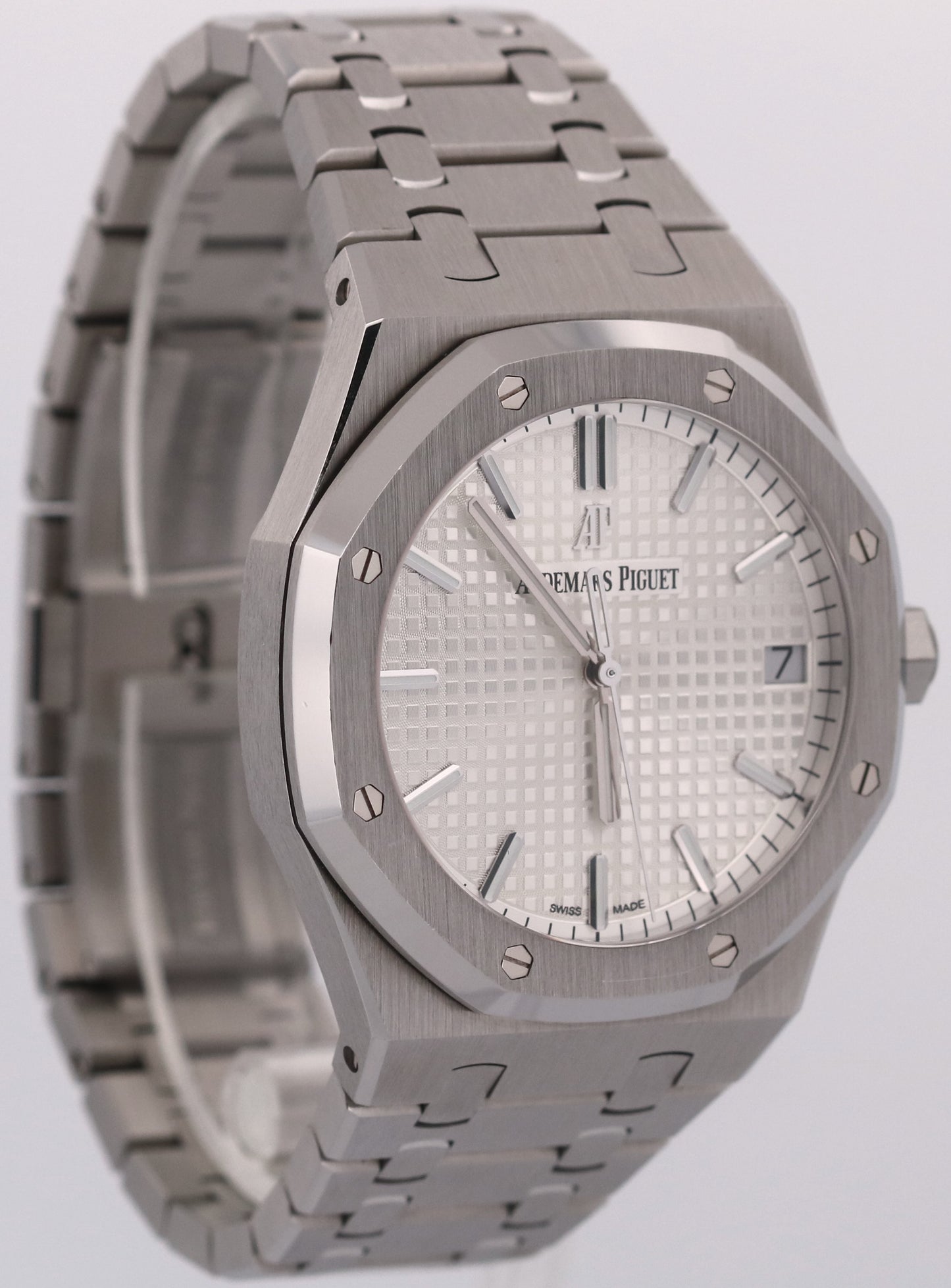2020 ARCHIVES Audemars Piguet Royal Oak WHITE Stainless Steel 41mm 15500ST Watch
