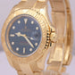 MINT Rolex Yacht-Master 40 YM1 BLUE 18K Yellow 40mm NO-HOLES Oyster 16628 Watch