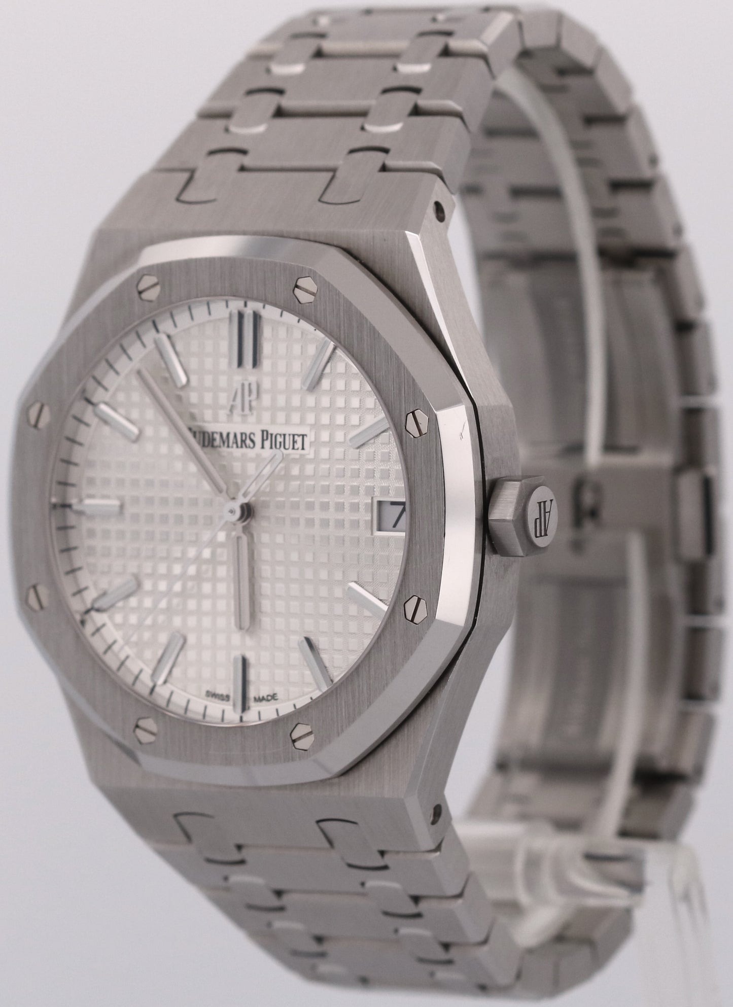 2020 ARCHIVES Audemars Piguet Royal Oak WHITE Stainless Steel 41mm 15500ST Watch