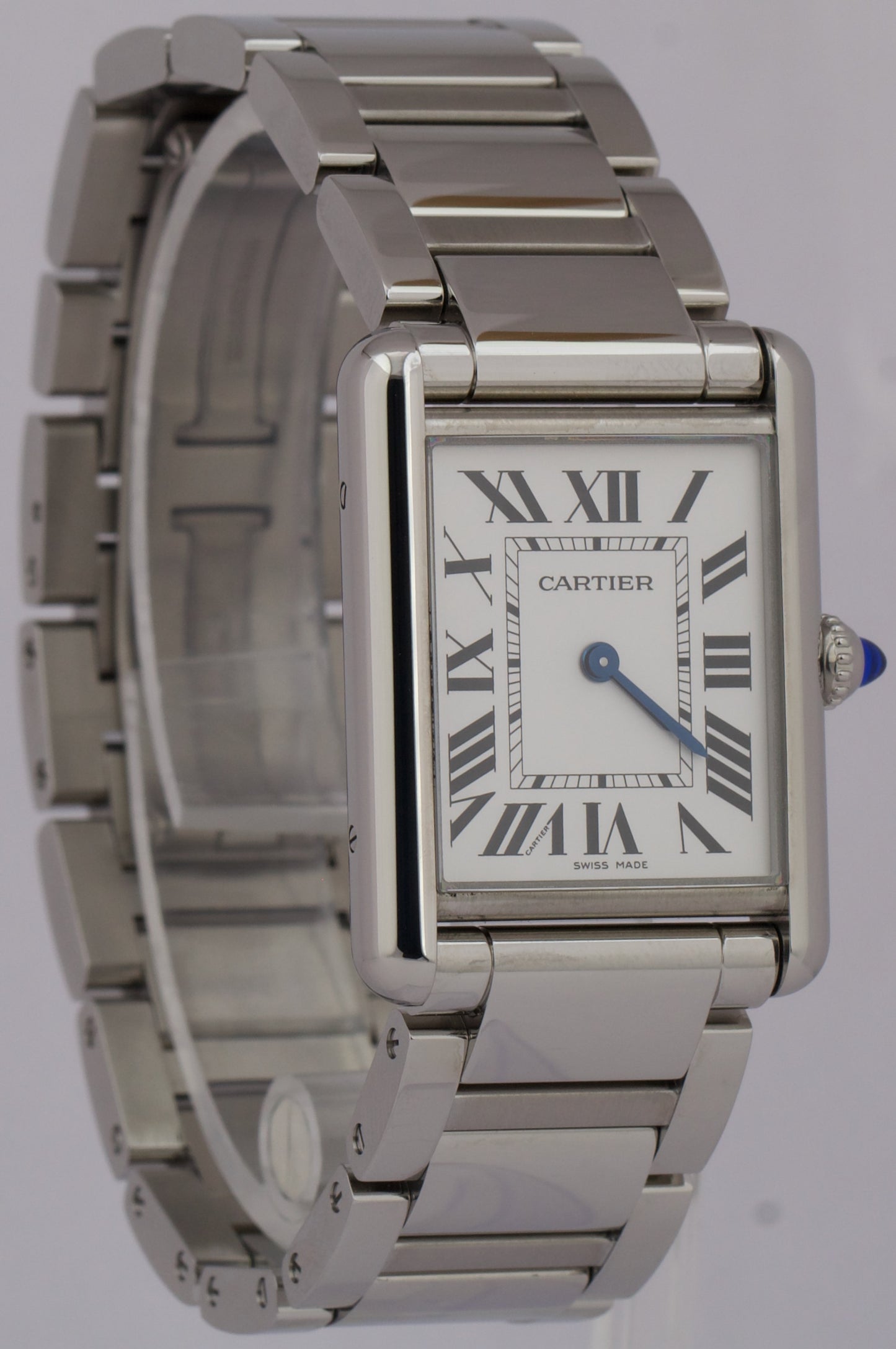 MINT 2024 PAPERS Cartier Tank Must 25mm Stainless Steel WSTA0052 Quartz 4323 BOX