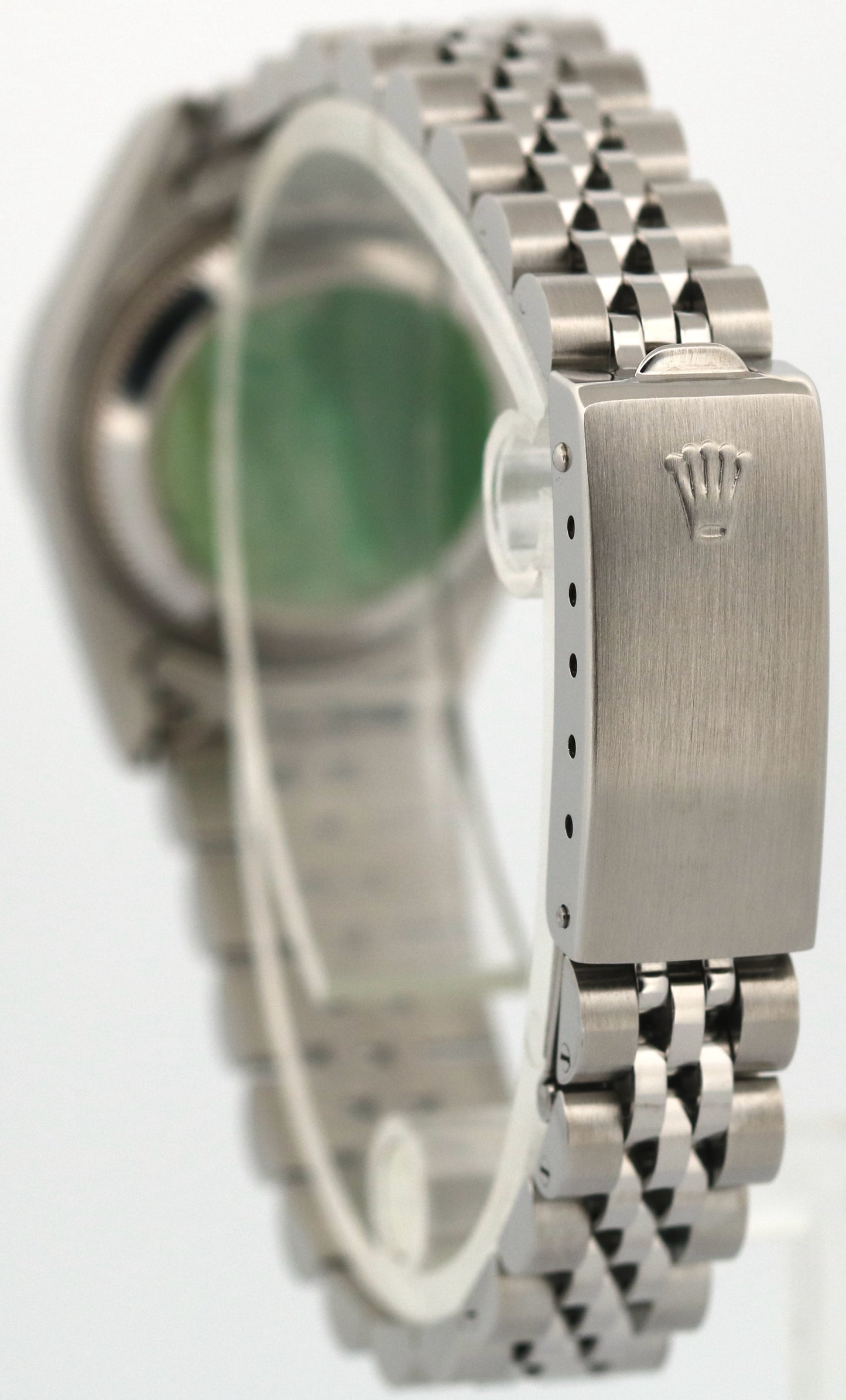 PAPERS Rolex Oyster Perpetual Date WHITE ROMAN 26mm Steel JUBILEE 69190 BOX