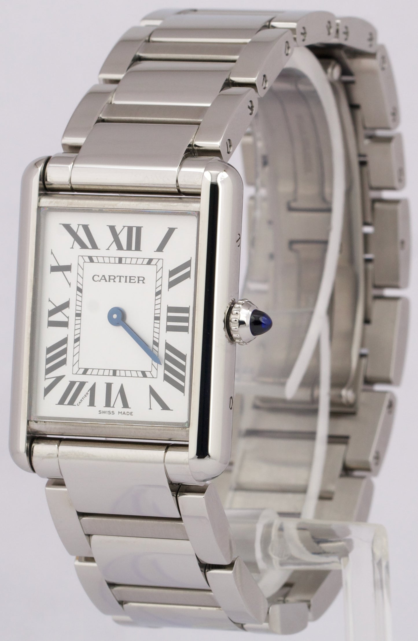 MINT 2024 PAPERS Cartier Tank Must 25mm Stainless Steel WSTA0052 Quartz 4323 BOX