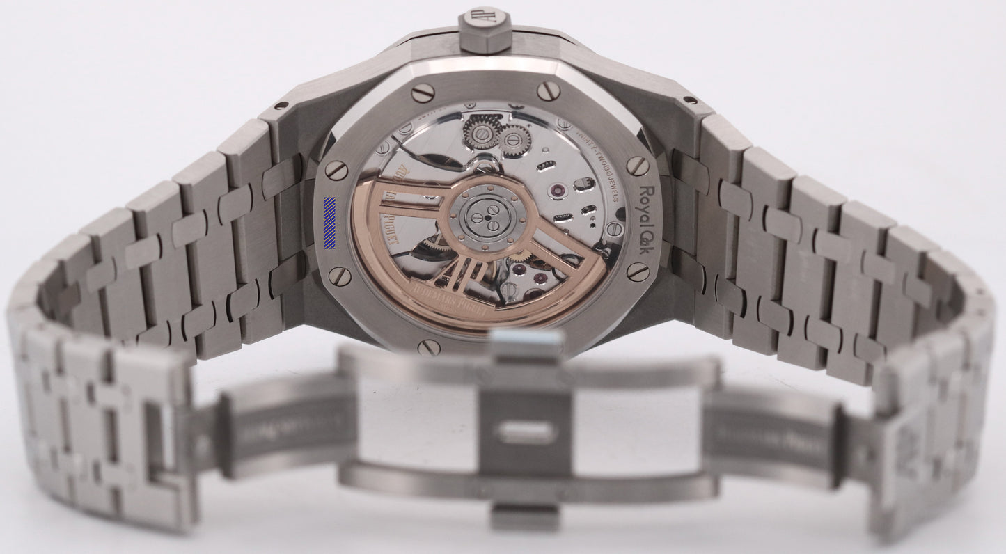 2020 ARCHIVES Audemars Piguet Royal Oak WHITE Stainless Steel 41mm 15500ST Watch