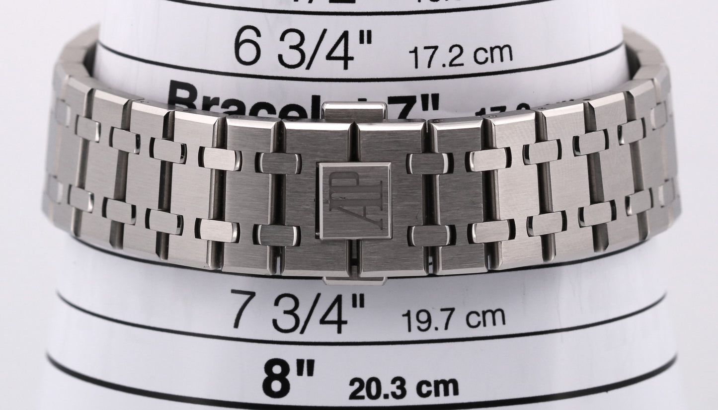 2020 ARCHIVES Audemars Piguet Royal Oak WHITE Stainless Steel 41mm 15500ST Watch