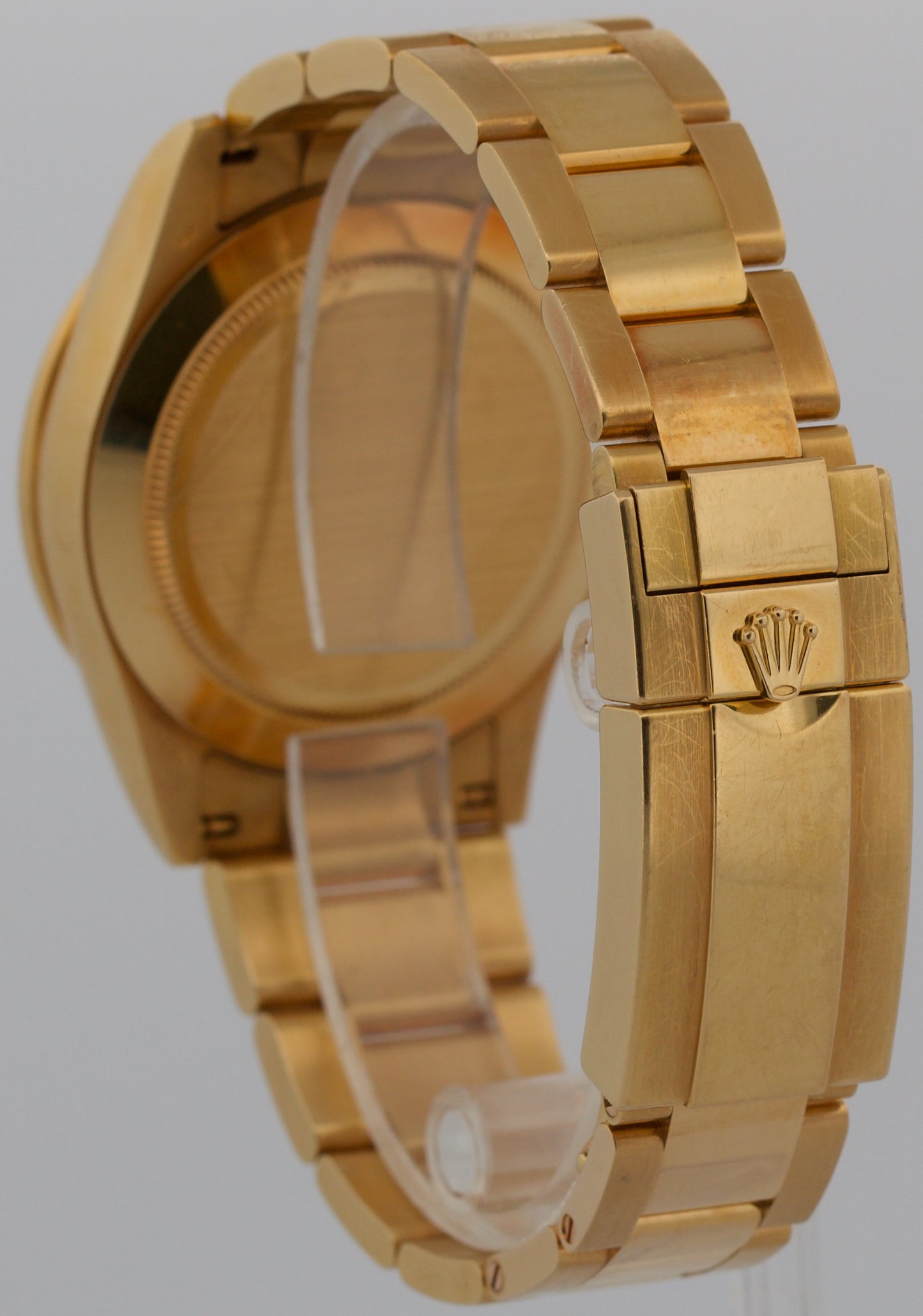 UNPOLISHED 2014 PAPERS Rolex Daytona Cosmograph PANDA 18K Gold 40mm 116528 BOX