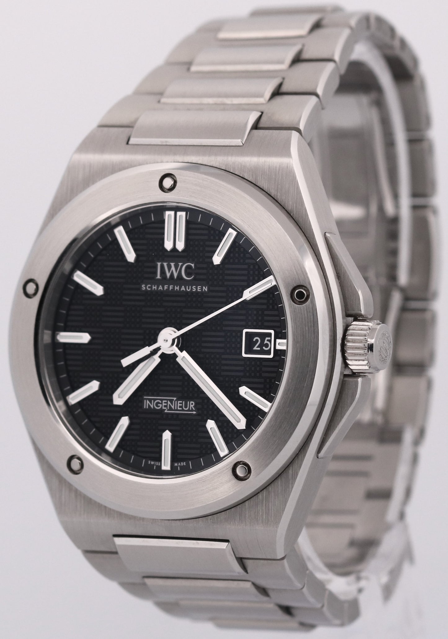 2025 PAPERS IWC Ingenieur BLACK Stainless Steel 40mm Automatic IW328901 BOX