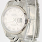1995 PAPERS Rolex DateJust Silver Roman Numeral 36mm 16234 NO-HOLES Watch BOX