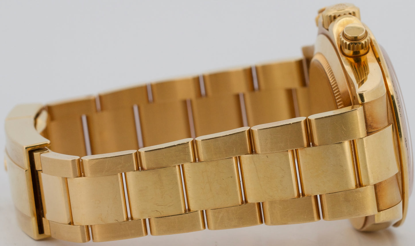 UNPOLISHED 2014 PAPERS Rolex Daytona Cosmograph PANDA 18K Gold 40mm 116528 BOX