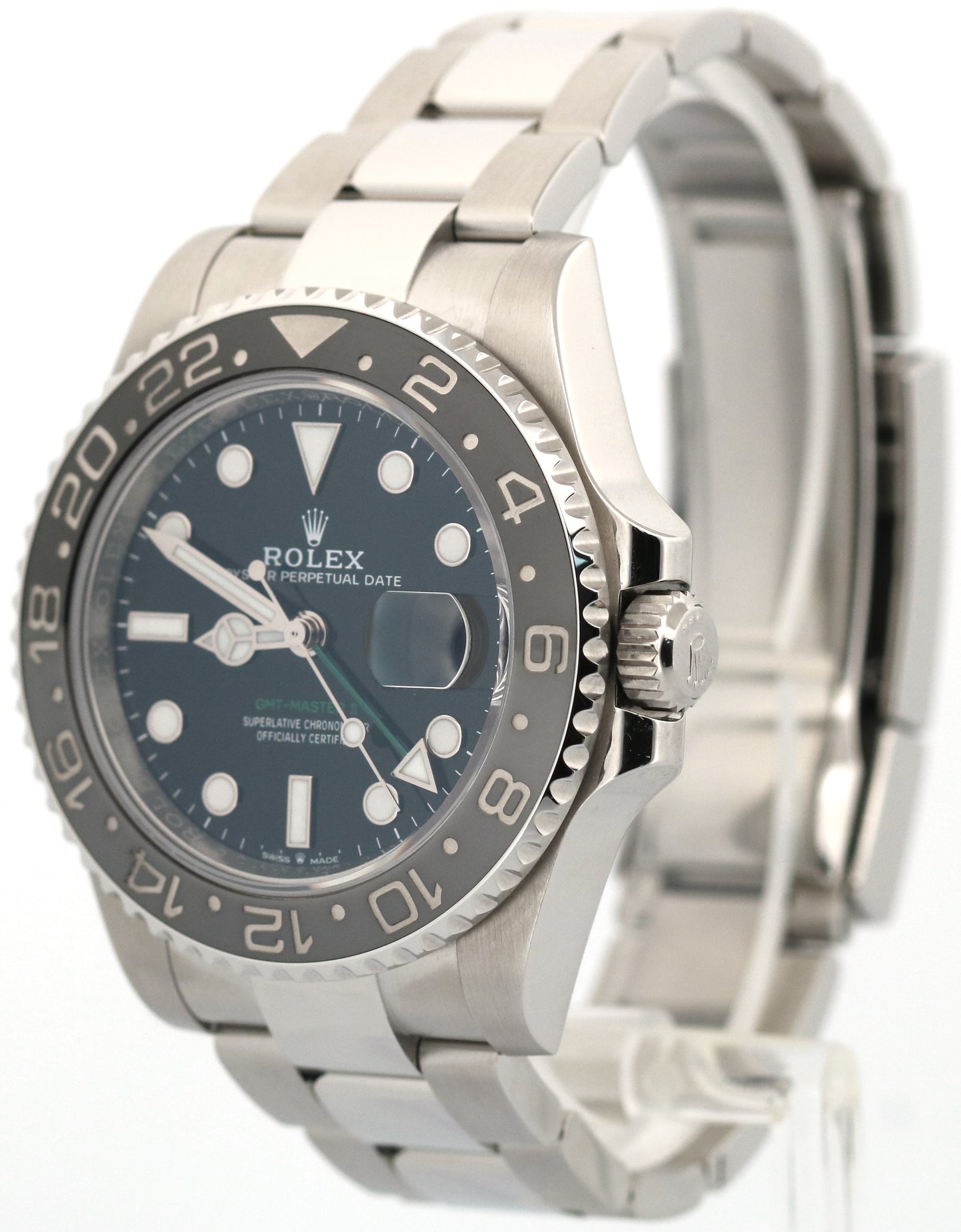 2024 PAPERS Rolex GMT-Master II BRUCE WAYNE Ceramic Steel OYSTER 126710 GRNR BOX
