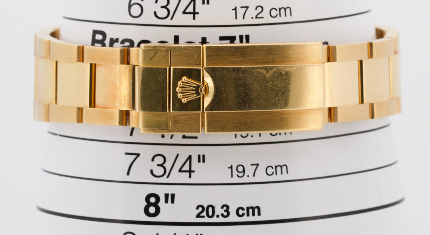 UNPOLISHED 2014 PAPERS Rolex Daytona Cosmograph PANDA 18K Gold 40mm 116528 BOX