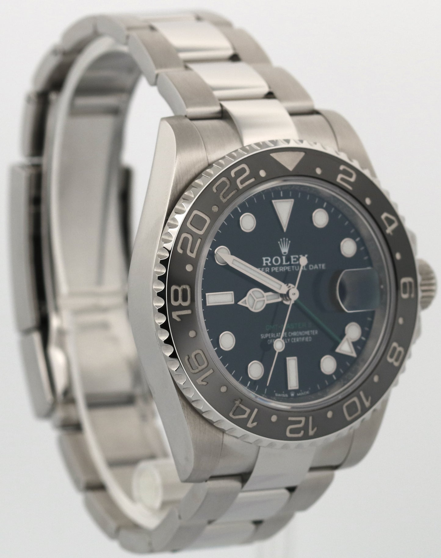 2024 PAPERS Rolex GMT-Master II BRUCE WAYNE Ceramic Steel OYSTER 126710 GRNR BOX